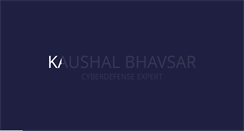 Desktop Screenshot of kaushalbhavsar.com