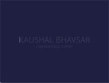 Tablet Screenshot of kaushalbhavsar.com
